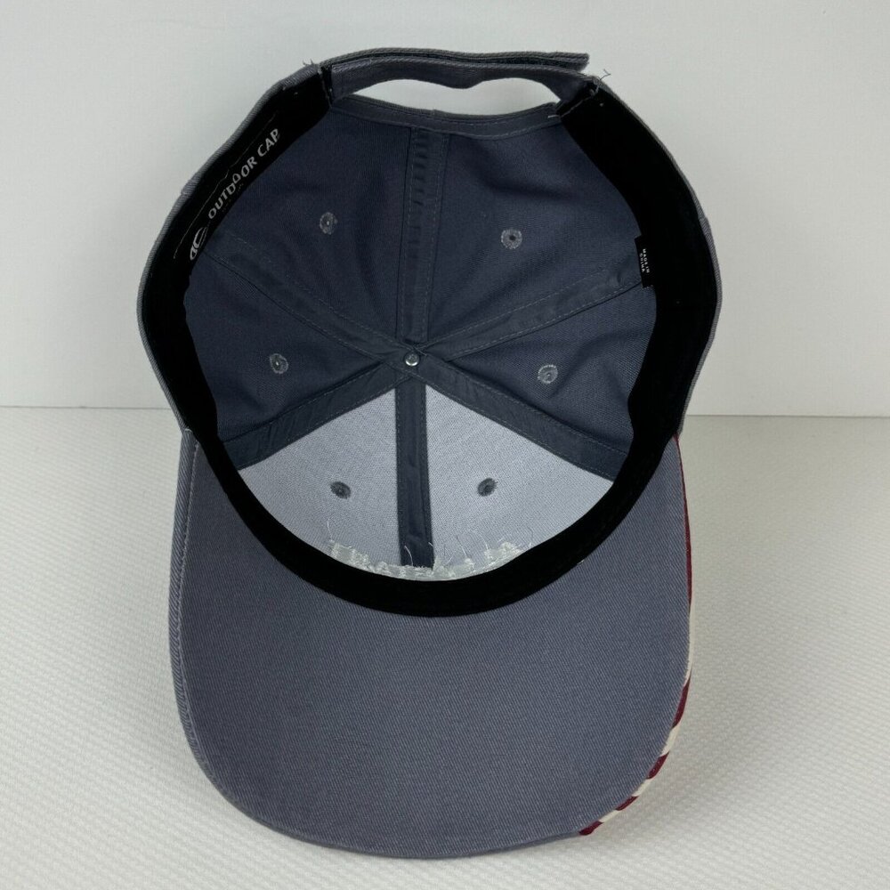 Allegiant Cap Gray American Flag on Bill Outdoor Ball Cap Hook Loop Strap - Picture 6 of 8
